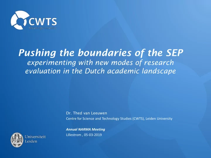 pushing the boundaries of the sep