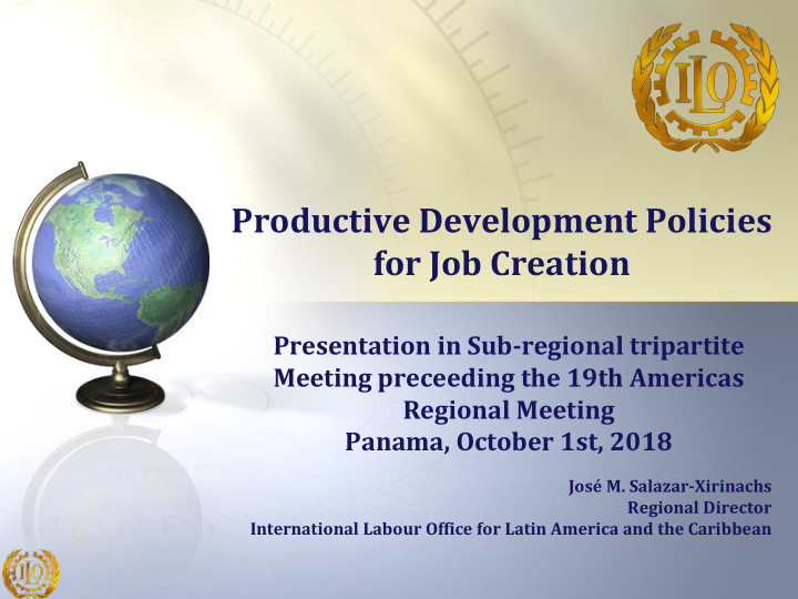 productive development policies for job creation