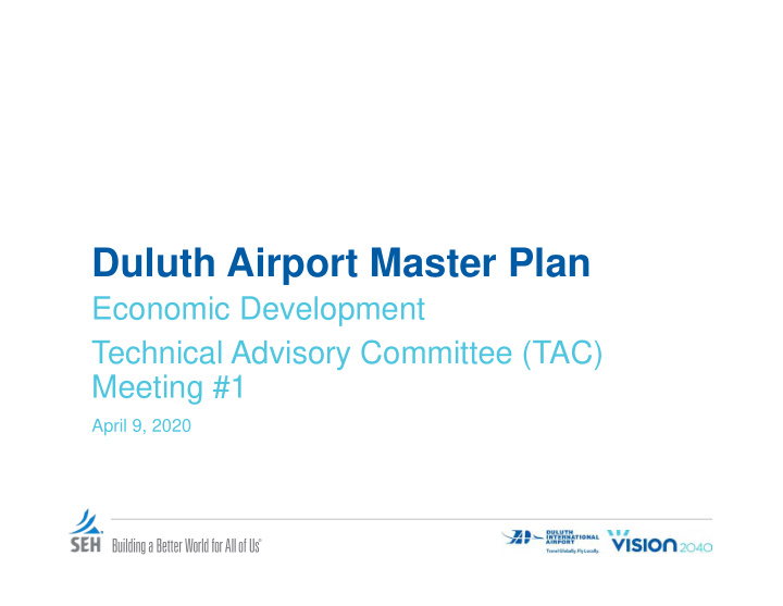 duluth airport master plan