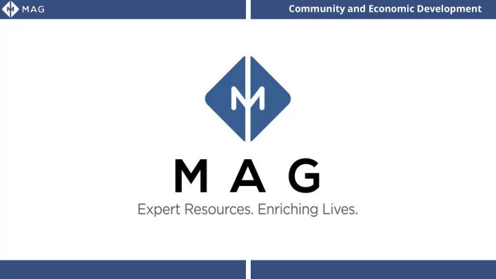 community and economic development