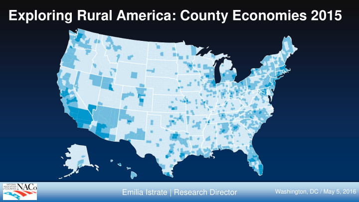 exploring rural america county economies 2015