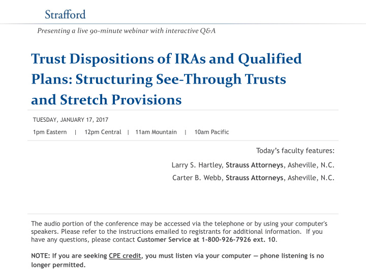 trust dispositions of iras and qualified plans