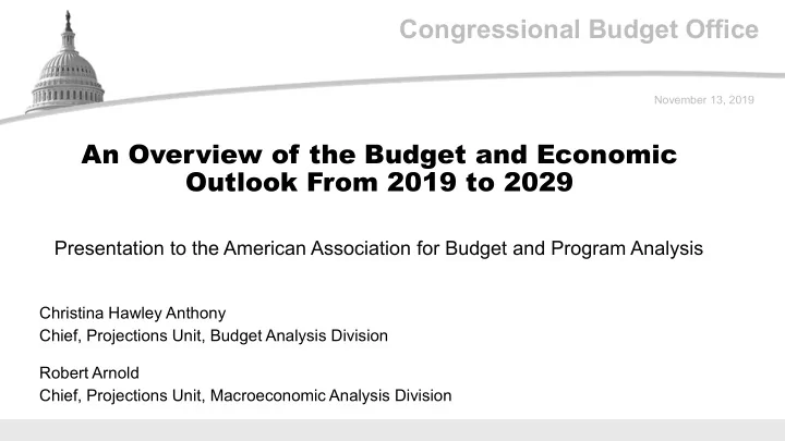 congressional budget office