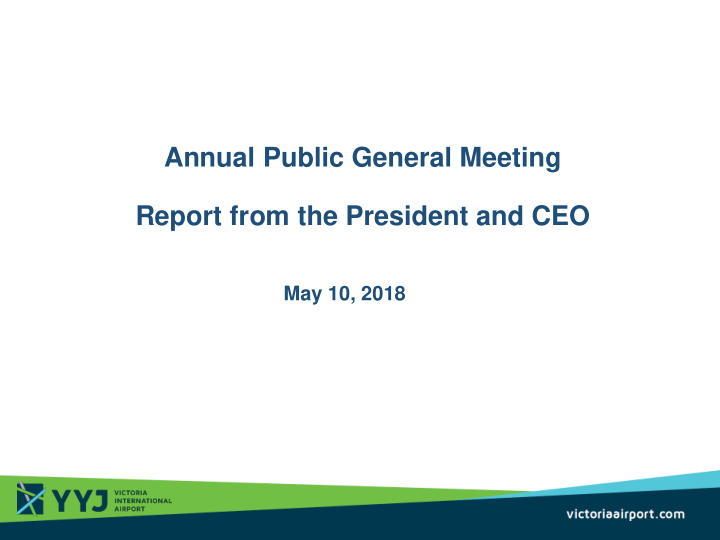 annual public general meeting report from the president