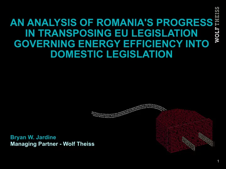 an analysis of romania s progress in transposing eu