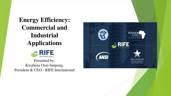 energy efficiency
