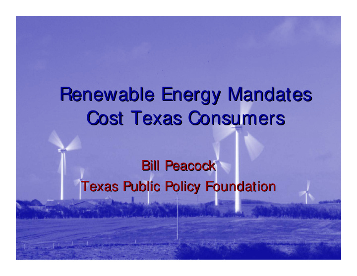 renewable energy mandates renewable energy mandates cost