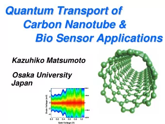 Quantum Transport of  Transport of  Quantum Transport of  Quantum  Carbon Nanotube  Nanotube &amp;