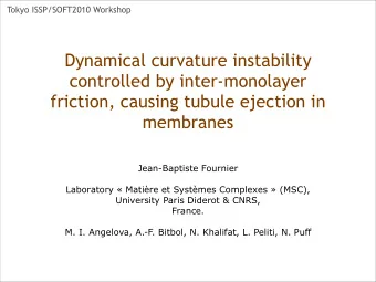 Dynamical curvature instability  controlled by inter-monolayer  friction, causing tubule ejection