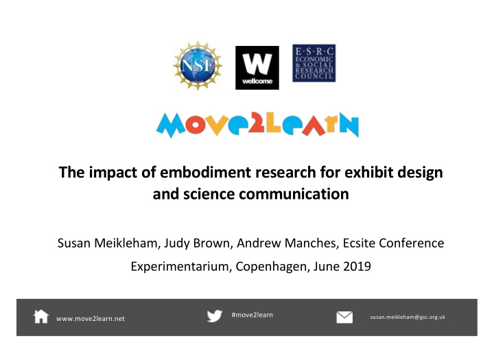 the impact of embodiment research for exhibit design and