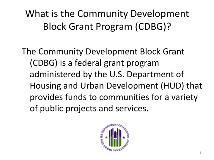 what is the community development