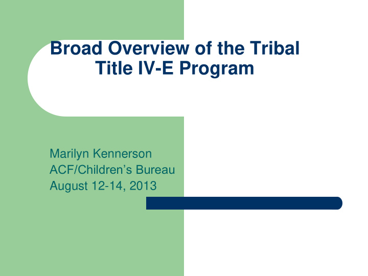 title iv e program