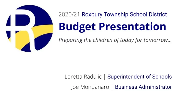 budget presentation