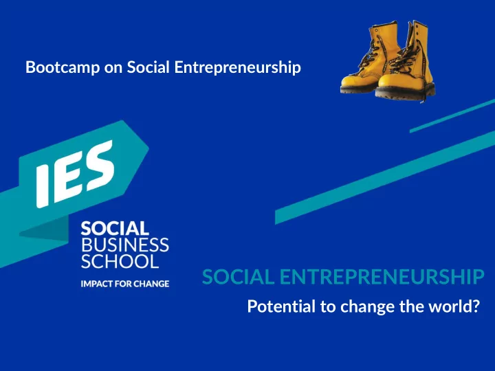 social entrepreneurship