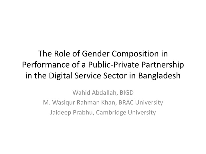 in the digital service sector in bangladesh