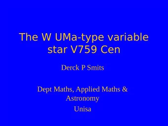 The W UMa-type variable  star V759 Cen  Derck P Smits  Dept Maths, Applied Maths &amp;  Astronomy