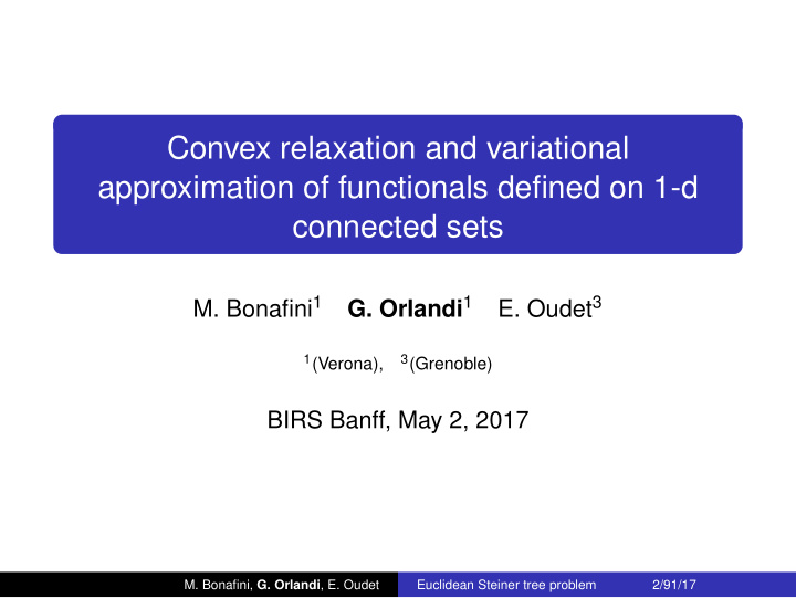 convex relaxation and variational approximation of