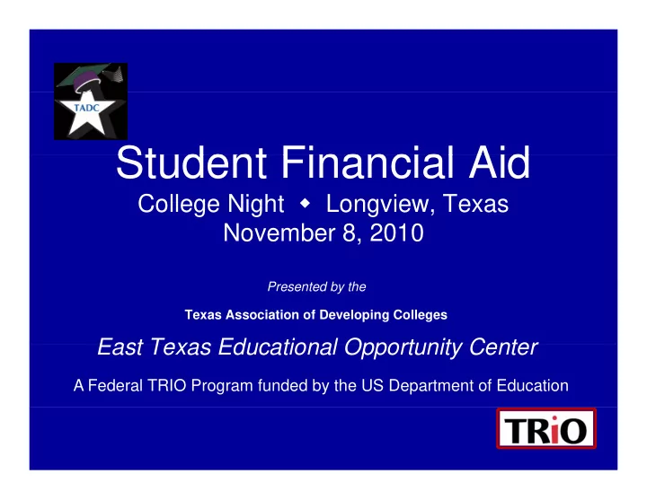 student financial aid student financial aid