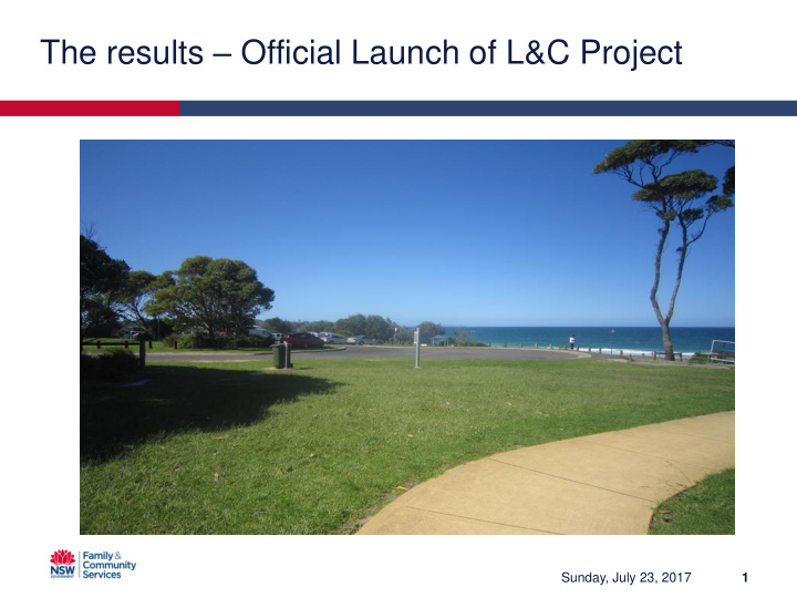 the results official launch of l c project