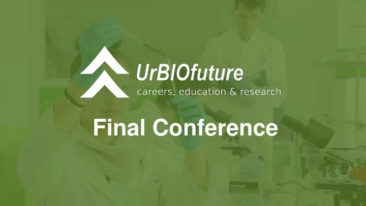 final conference agenda
