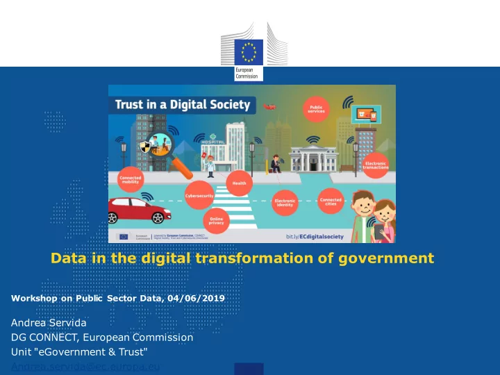 data in the digital transformation of government