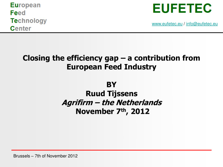 closing the efficiency gap a contribution from