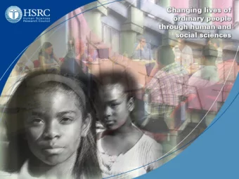 6 April 2017  Social science that makes a difference  Layout  Background: Technological