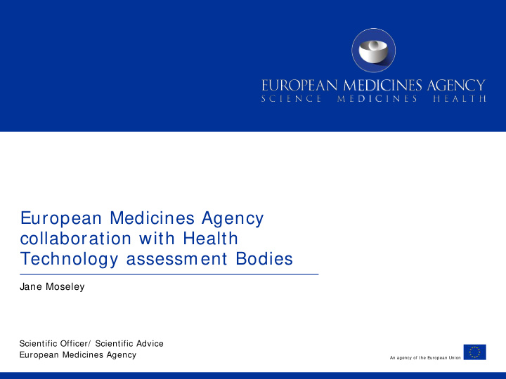 european medicines agency collaboration with health
