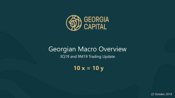 georgian macro overview