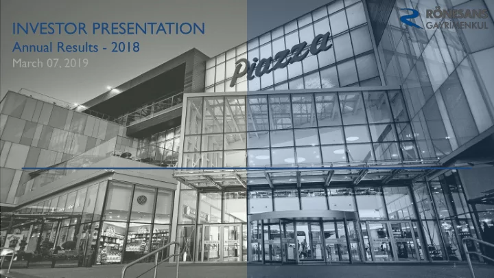 investor presentation