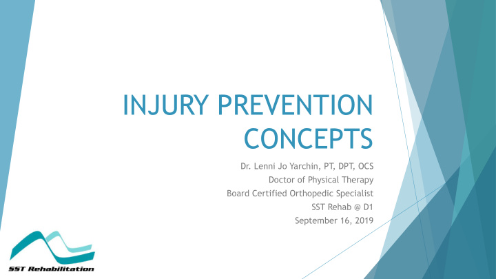 injury prevention concepts