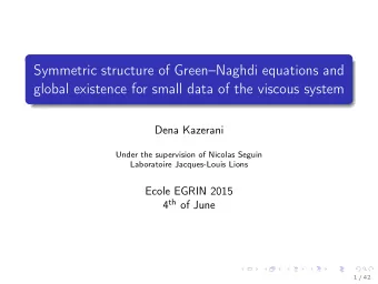 Symmetric structure of GreenNaghdi equations and  global existence for small data of the viscous