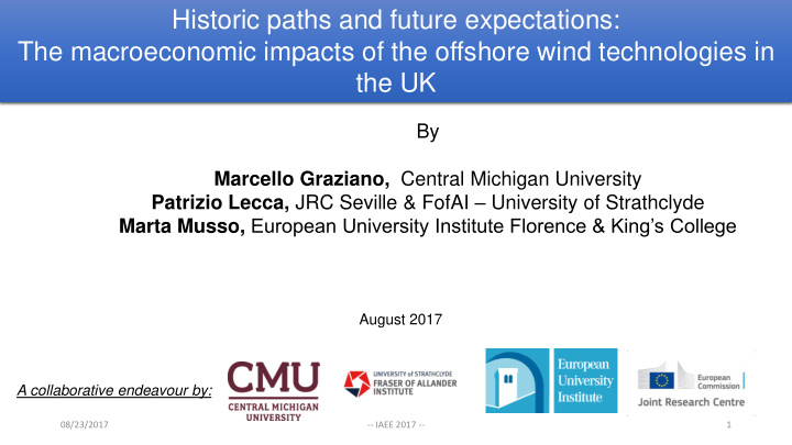 historic paths and future expectations