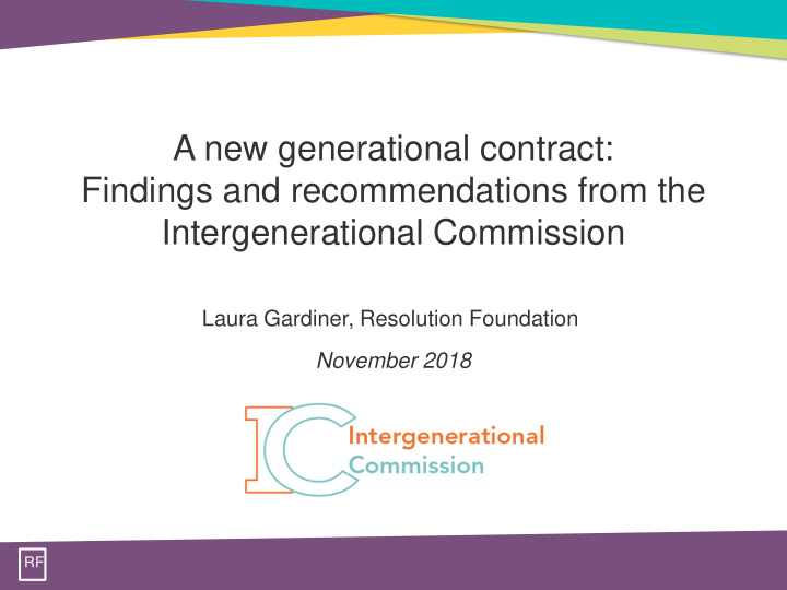 a new generational contract findings and recommendations