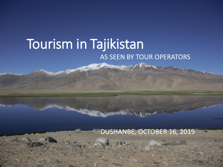 tourism in in tajikistan