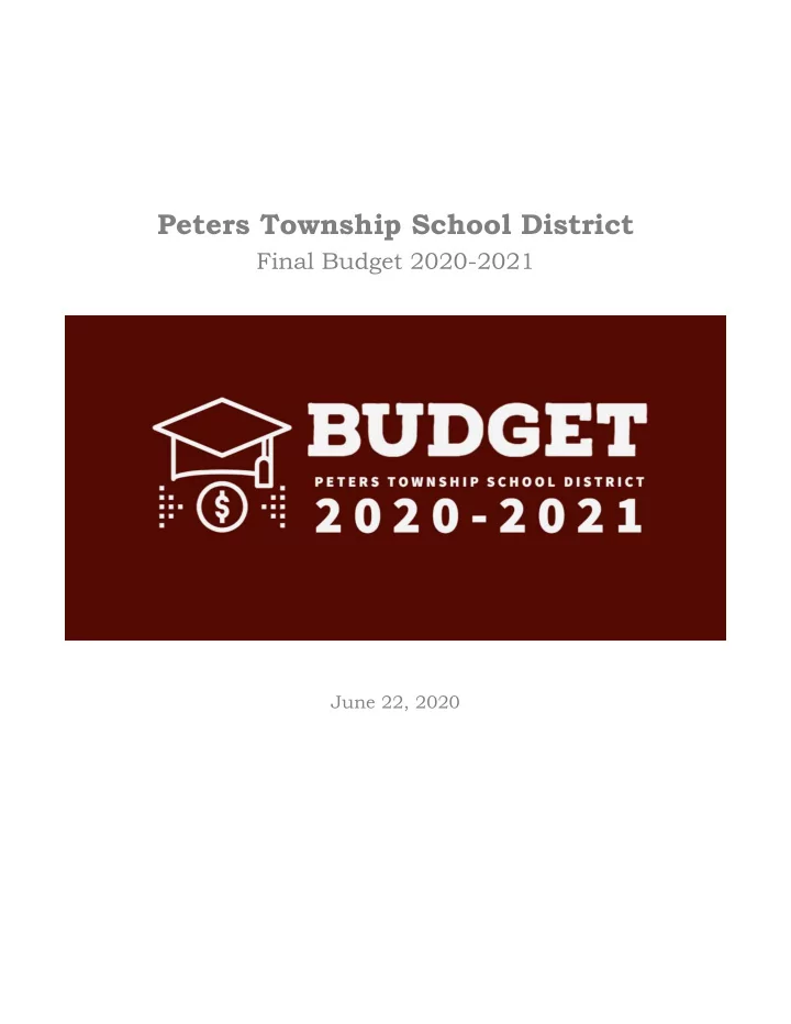 peters township school district