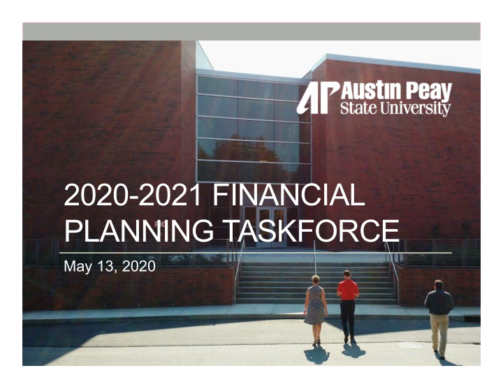 2020 2021 financial planning taskforce