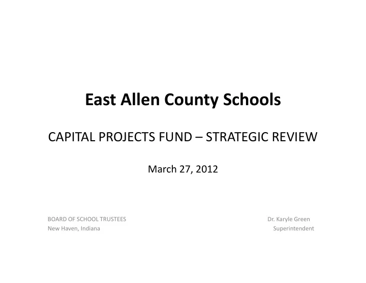 east allen county schools
