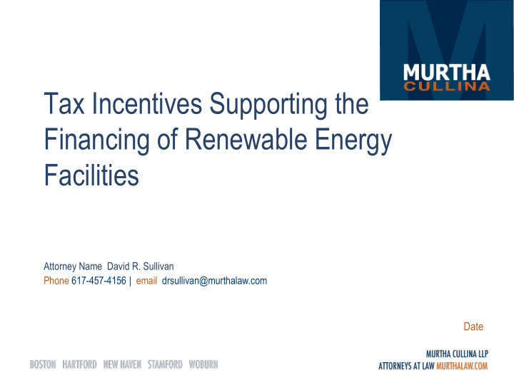 financing of renewable energy