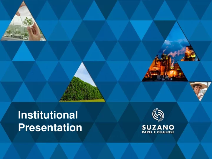 institutional presentation disclaimer
