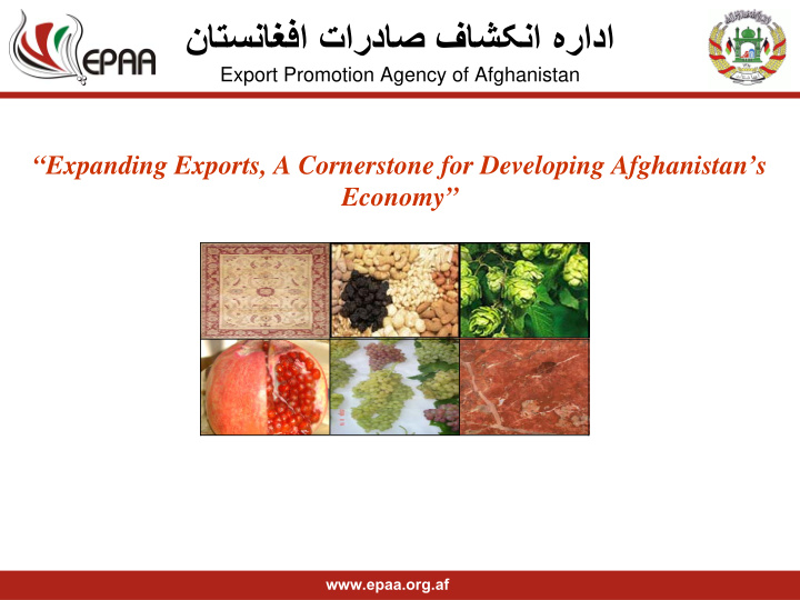 export promotion agency of afghanistan
