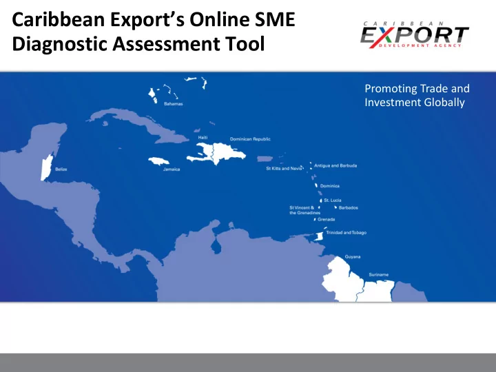 caribbean export s online sme diagnostic assessment tool