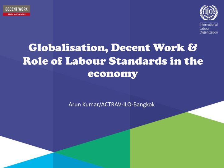 globalisation decent work