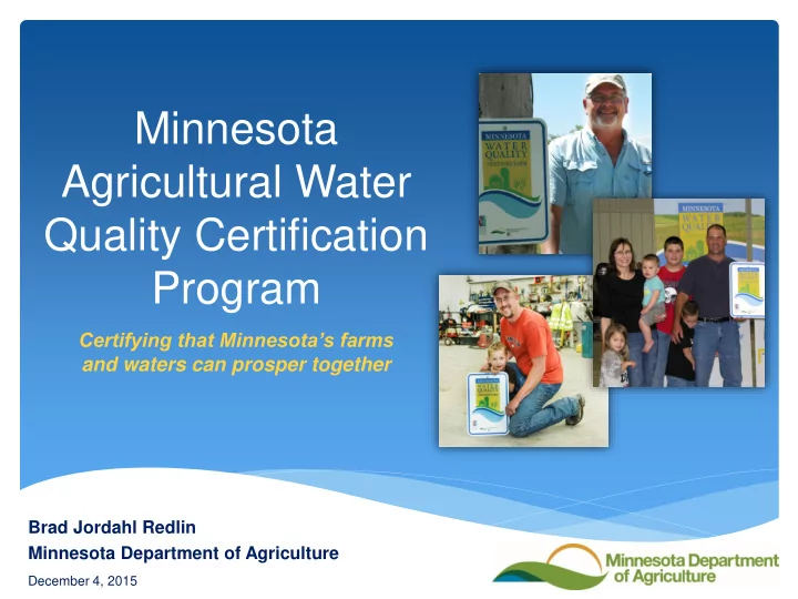 agricultural water