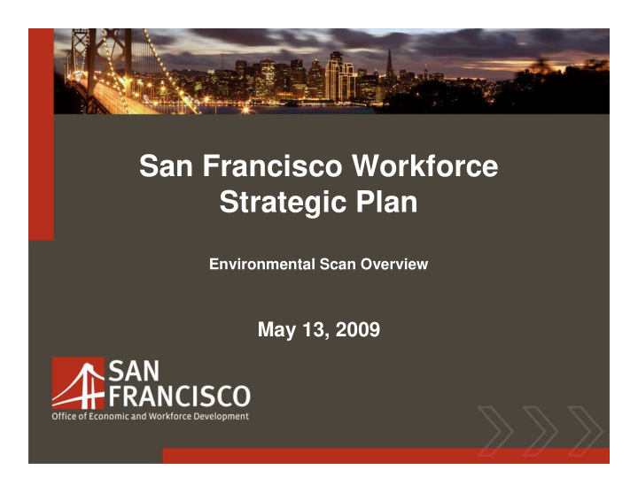 san francisco workforce strategic plan