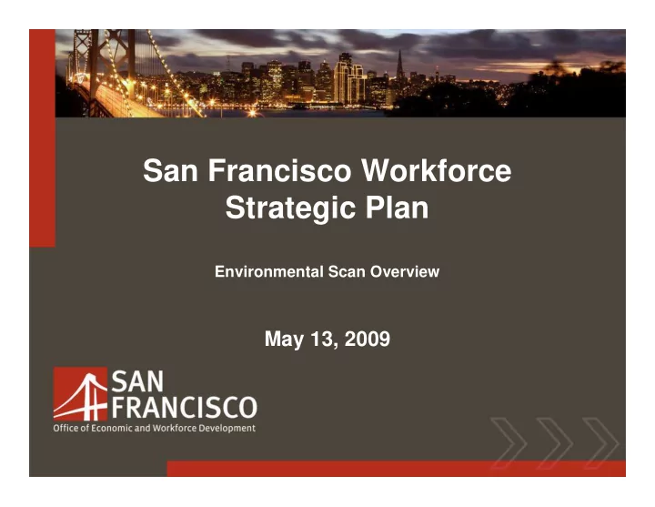 san francisco workforce strategic plan