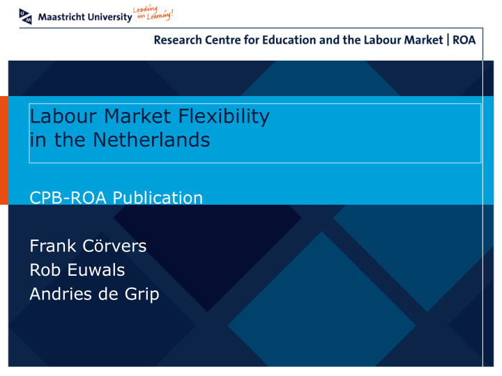 labour market flexibility in the netherlands