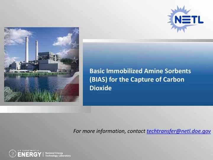 basic immobilized amine sorbents bias for the capture of