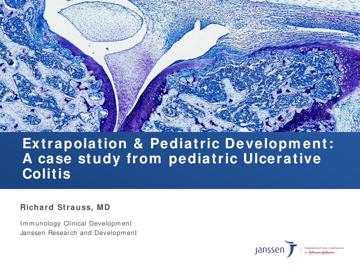 extrapolation pediatric developm ent a case study from