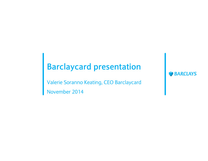 barclaycard presentation